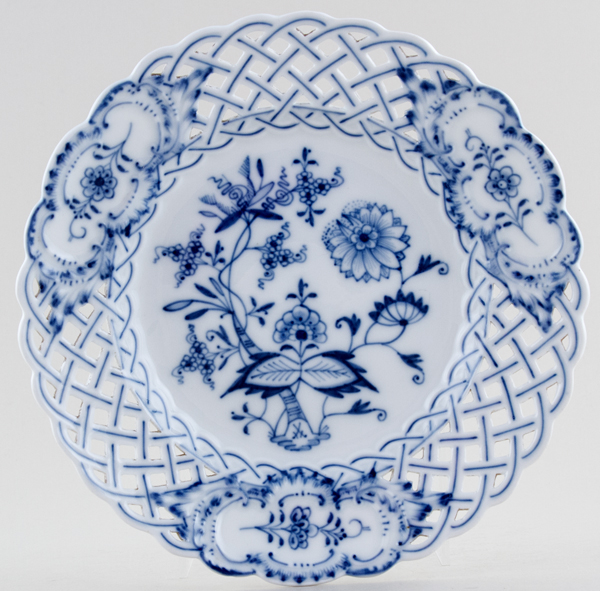 Plate pierced rim c1880